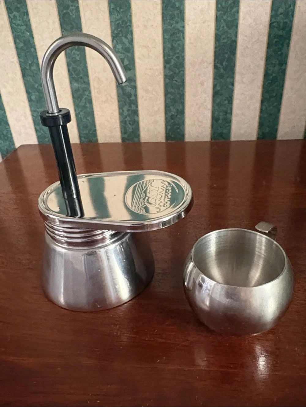 INOX GSI Stainless Steel Espresso Coffee Maker Set - Silver